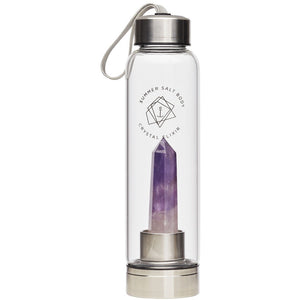 Crystal Elixir - Glass Water Bottle