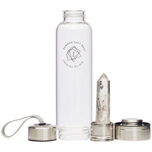 Load image into Gallery viewer, Crystal Elixir - Glass Water Bottle
