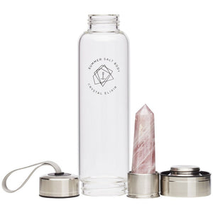 Crystal Elixir - Glass Water Bottle