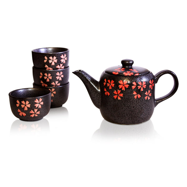 Teapot + 4 cup set