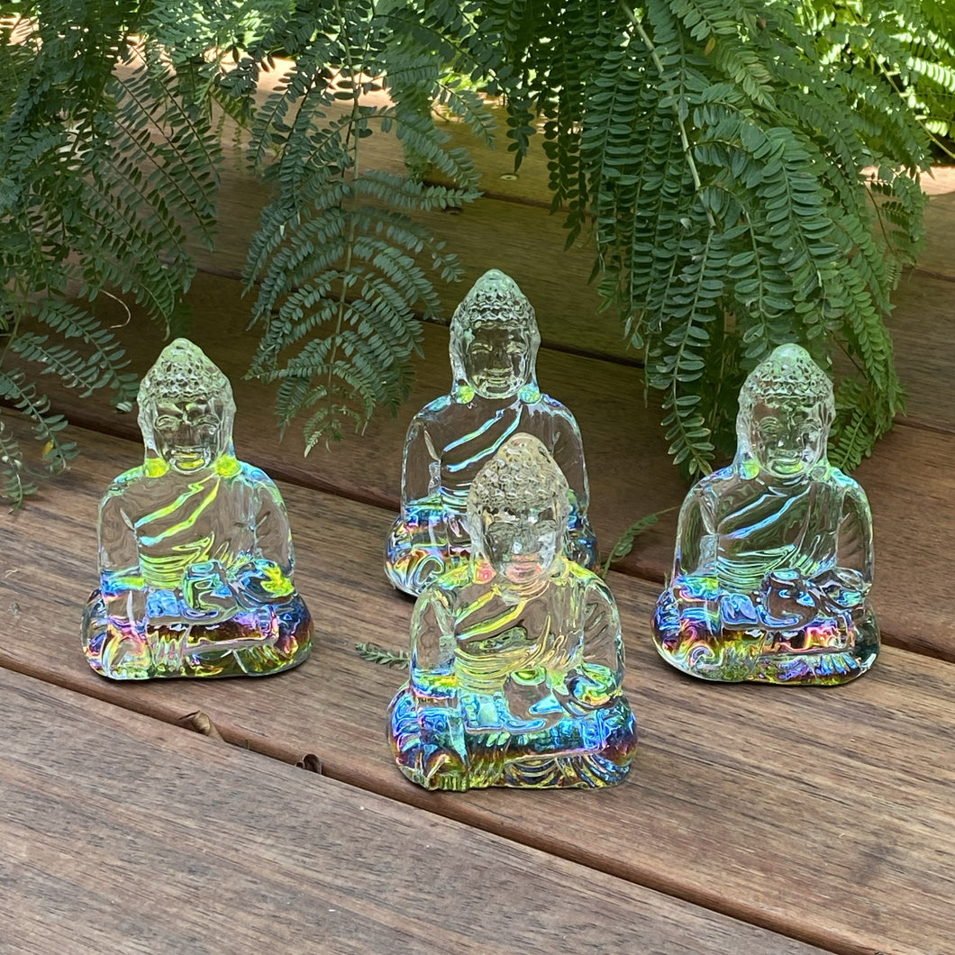 Glass Multicoloured Buddha