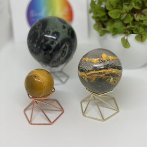 Crystal Sphere Stands - Geometric