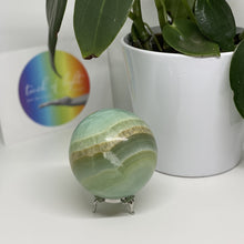 Load image into Gallery viewer, Pistachio Calcite Sphere